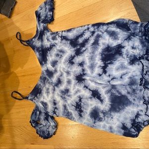 Tie dye off the shoulder top